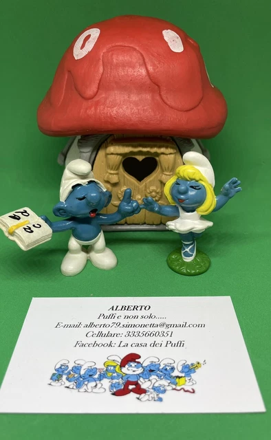 Puffi Smurfs Puffo Smurf Casa Dei Puffi Puffetta Ballerina Puffo Poeta Vintage