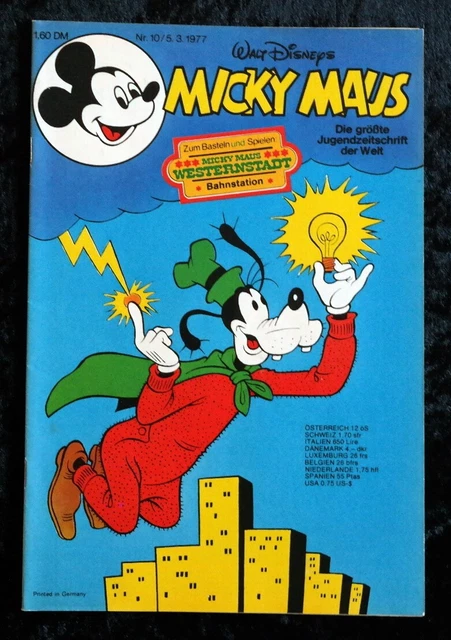 Micky Maus 1977 Heft 10 mit Beilage und Schnipp (Ehapa) TOP Zustand Z0-
