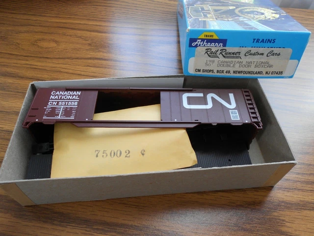 Athearn Rail Runner 50' Double Door Boxcar  Ho Gauge Canadian National Nib