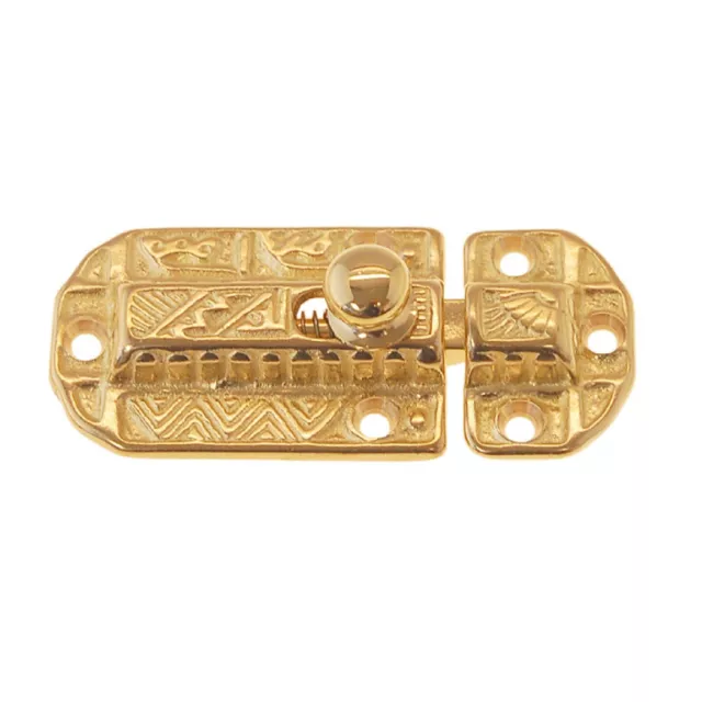 Eastlake Victorian Style Flush Mount CABINET LATCH - Cast Brass Latch