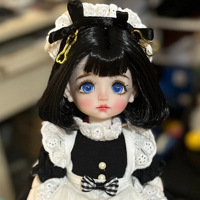 Full Set 1/6 BJD Doll 30cm Ball Jointed Girls Dolls + Face Makeup Eyes Clothes