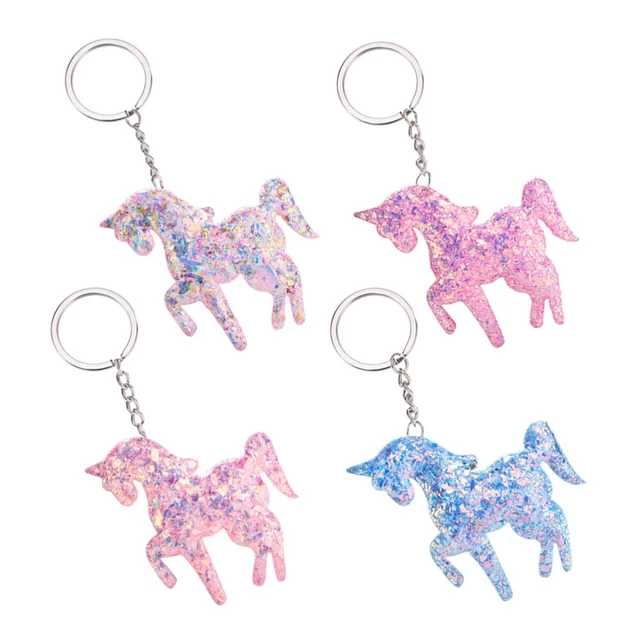 4 pz/set Portachiavi Unicorno Portachiavi Appeso Portachiavi Accessori