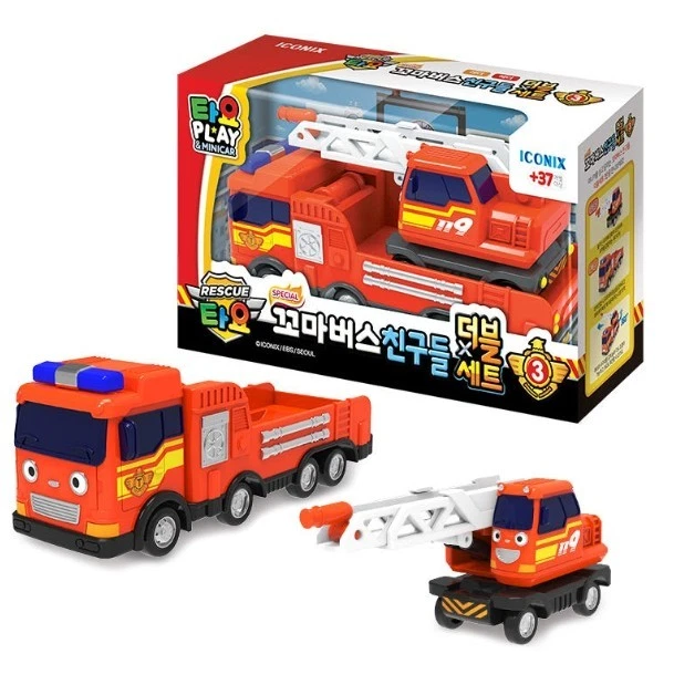 THE LITTLE BUS TAYO Friends Mini Special Set 4 pcs Cars Toy