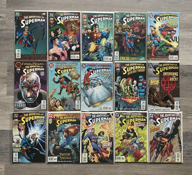 DC Comics The Adventures of Superman Comic (Lot of 15) 1996-2000