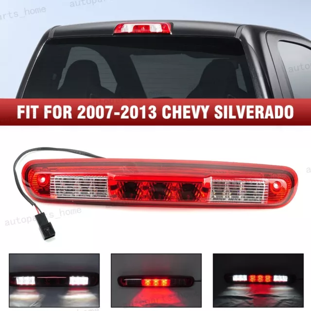 LED Third Brake Light Cargo Lamp Red For 2007-13 Chevrolet Silverado GMC Sierra