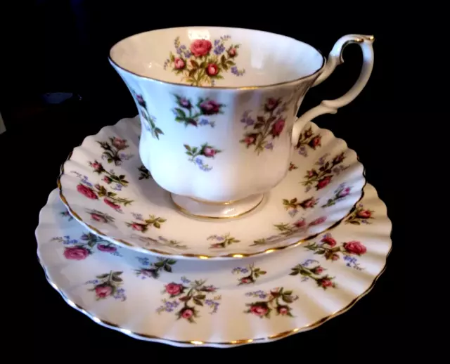 Royal Albert English Bone China Tea Coffee Trio Winsome Cup Saucer Side Plate