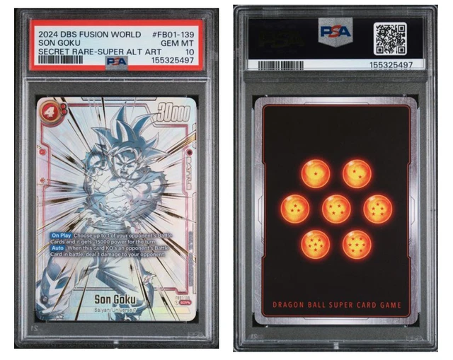 PSA 10 SON Goku FB01-139 SCR Super Alternative Art ENG Dragon Ball