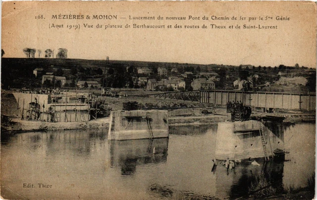 CPA Militaire, Mezieres Mohon - Lancement dunouveau Pont du Chemin (277604)