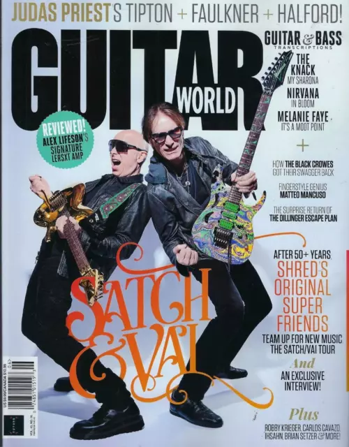 GUITAR WORLD MAGAZINE June 2024 Satch & Vai Judas Priest + MUCH MUCH