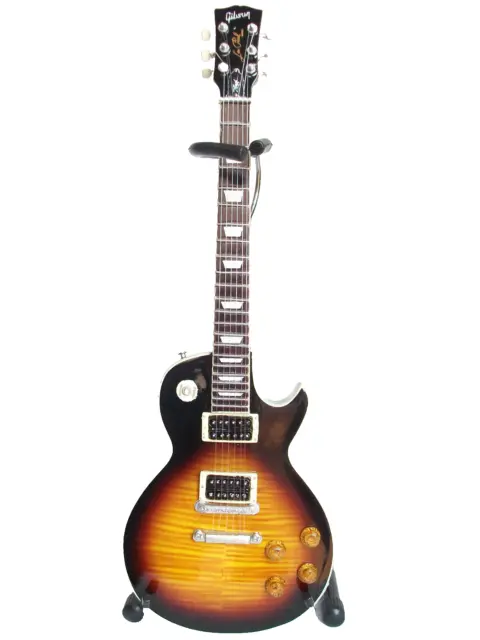 Guitare miniature Axe heaven - Gibson Les Paul tobacco burst de Slash