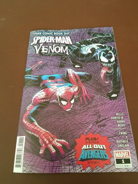 SPIDER-MAN VENOM Free Comic Book Day 2022 FCBD Unstamped