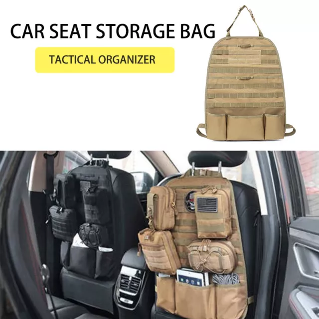 2X Truck Seat Back Organizer Tactical MOLLE Car Covers Vehicle