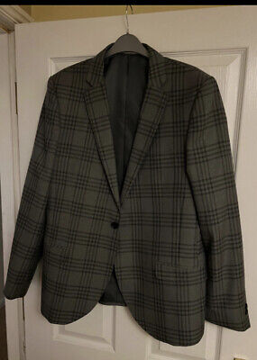 Moss London Men's Suit Grey Full Suit Blazer Trousers