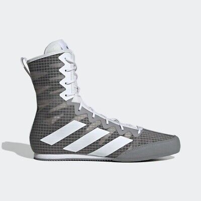 Adidas Box Hog 4 stivali da boxe grigi e bianchi scarpe da ginnastica per adulti da uomo