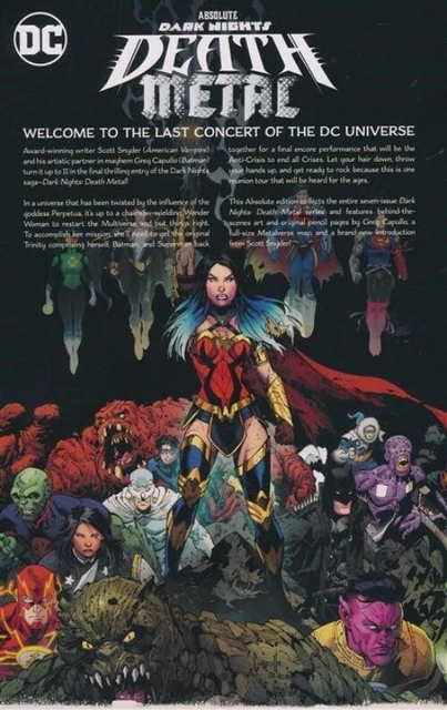 ABSOLUTE DARK NIGHTS DEATH METAL HARDCOVER DC Comics Scott Snyder HC