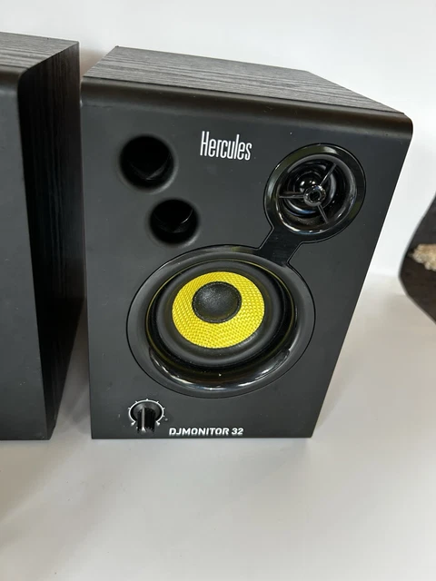 HERCULES DJ MONITOR 32 DJMonitor Black Active Studio Speakers x2 15W £ ...