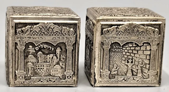 A pair of old tefillin of hand houses, early 20th century
