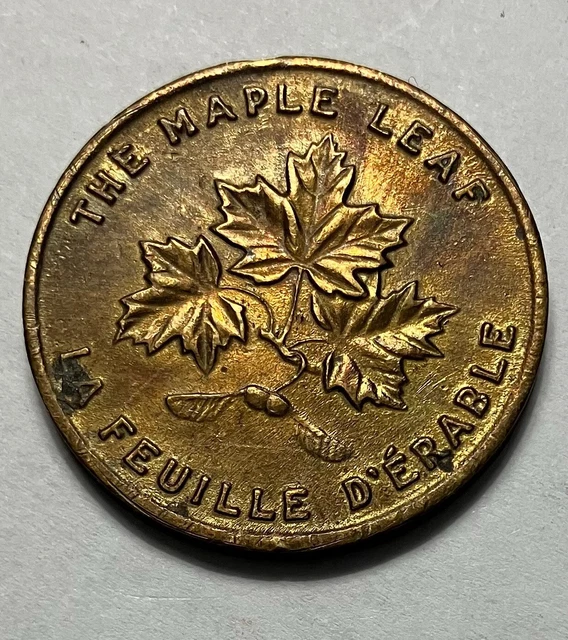 Canada Maple Leaf Shell Commemmorative Medal coin