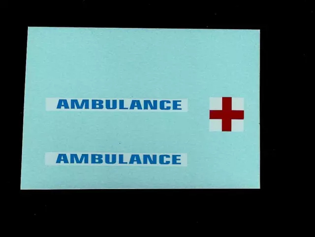 MATCHBOX KING SIZE K26a MERCEDES BINZ AMBULANCE TRANSFERS/DECALS