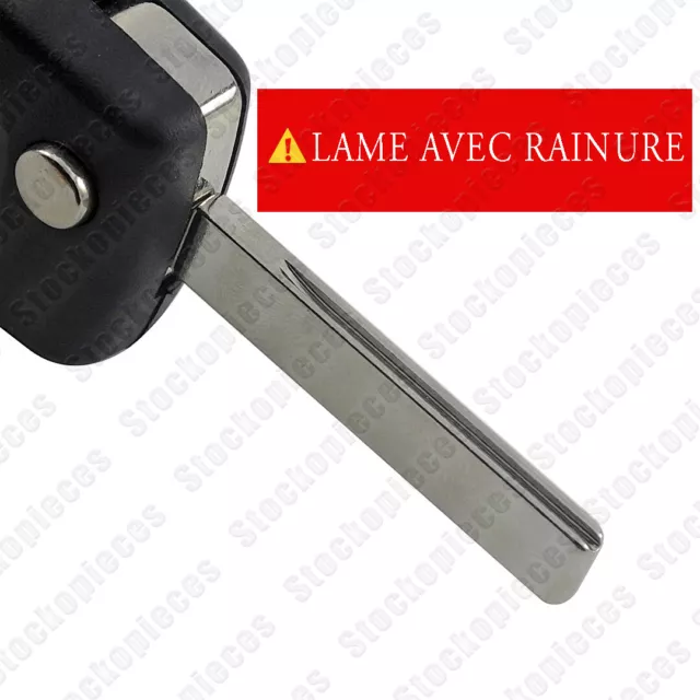 Cle Vierge Ce0536 Id46 Compatible 207 307 307 Sw  308 308 Sw 2 Boutons  Ask 2