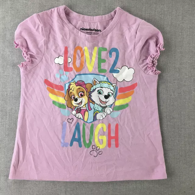 Paw Patrol Kids Girls T-Shirt Size 5 Years Pink Short Sleeve Top