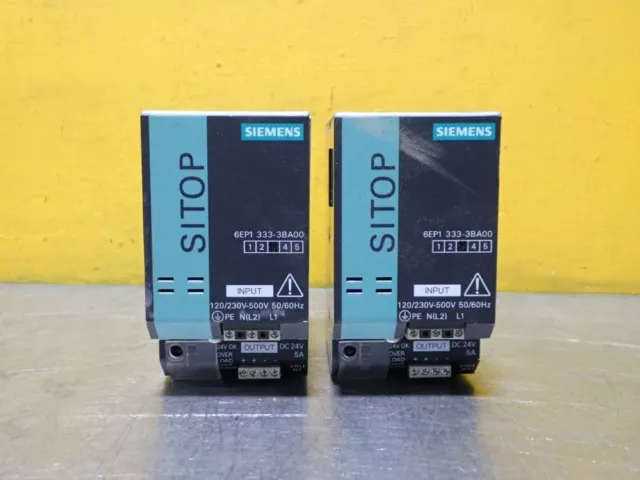 Euc-2Pcs Siemens 6Ep1333-3Ba00 Power Supply Pair