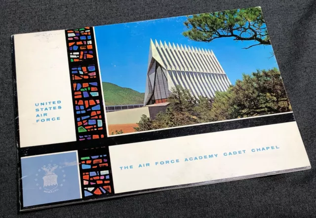U.S. Air Force Academy Cadet Chapel 1960's Colorful Travel Information Booklet