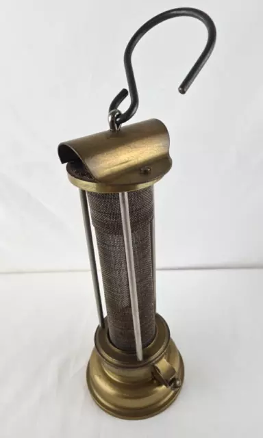 Vintage Messing Grubenlampe Made in Wales U.K. Miners-Lamp