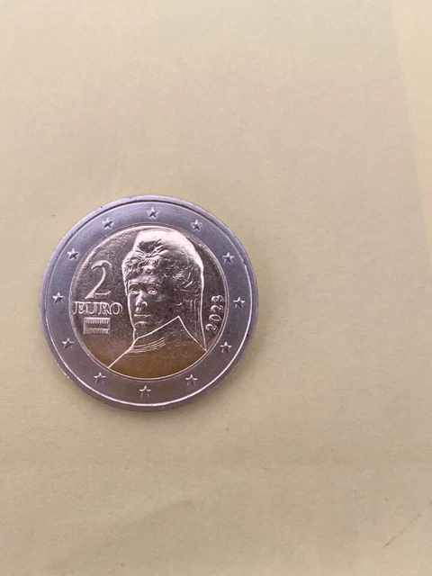 Pièce De 2 Euros Autriche 2023 – Erreur De Frappe – Monnaie Unique Rare Pour Collectionneur