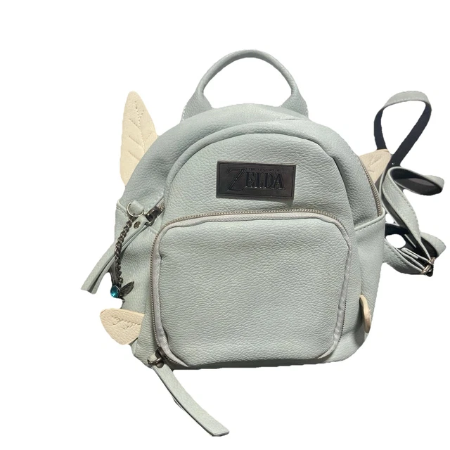The Legend of Zelda Navi Mini Backpack Light Blue Zippered Inner Map Print Legend of Zelda Navi Micro Backpack - Entertainment Earth main image 3