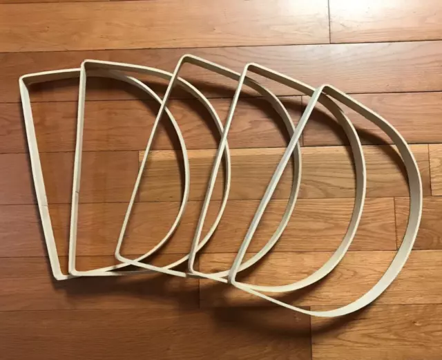 Basket Weaving Supplies Lot of 5 Handles Frames Rattan Natural Oak Baskets 1"