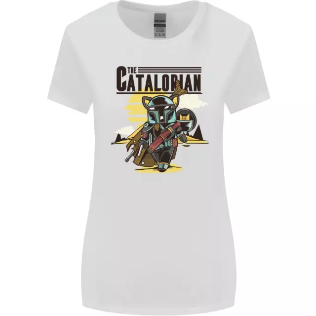 Catalorian Funny Cat Parody Womens Wider Cut T-Shirt