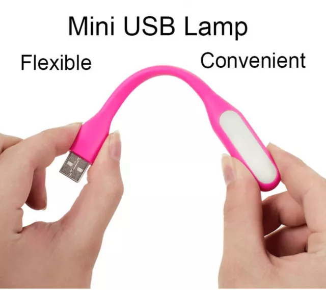 Mini USB LED Leselampe Nachtlampe power powerbank Computer Laptop Licht Leuchte 3