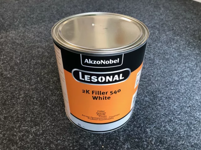 (31,67€/1l) Lesonal 199770 2K Filler 540 White 2K Füller 540 Weiss 3l