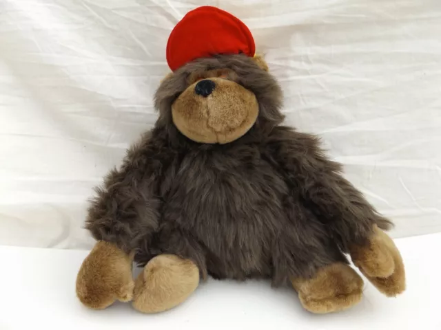 PMS Monkey Soft Toy Plush Stuffed Animal Baseball Cap Ape Chimpanzee 13"