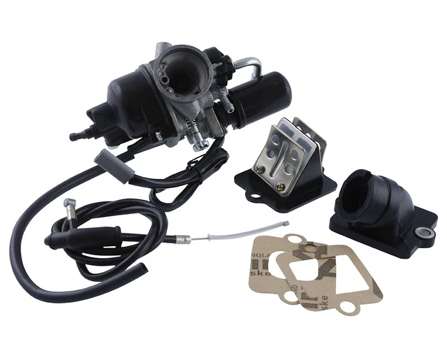 Kit Carburateur 12 Mm + Collecteur Admission + Bloc Membrane – Compatible Piaggio Vespa Gilera Sfera ET2