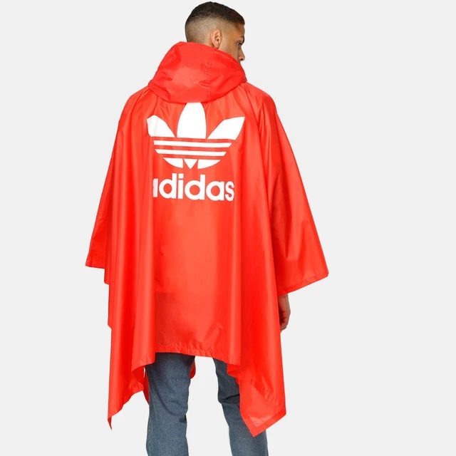 ADIDAS ORIGINALS TREFOIL Poncho DH5817 Bright Red Mens Extra Small