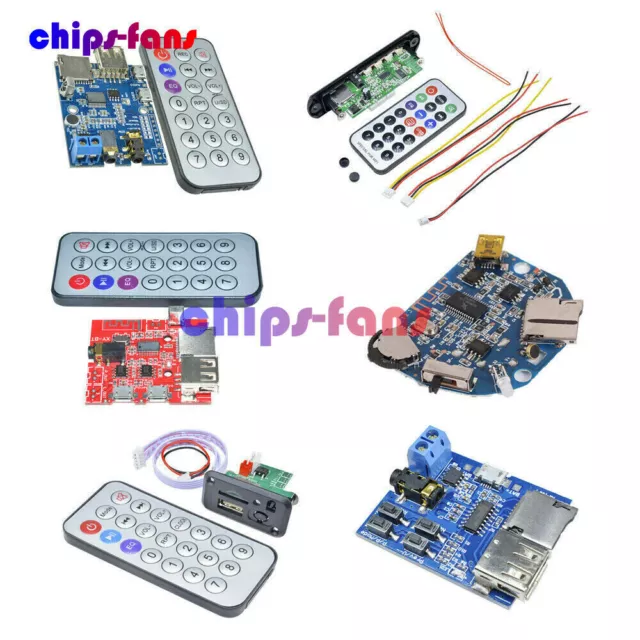 MP3 Decoder Board TF/USB/ Reader IR Remote Bluetooth/FM Car Audio Board Module