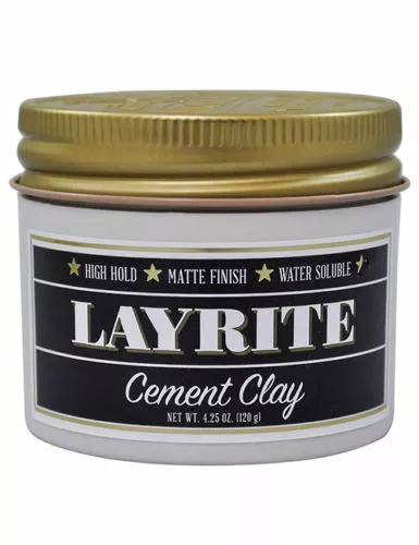 Layrite Zementmatt Ton Matte Oberfläche Haarpflege Haarstyling Produkt 113g 4oz