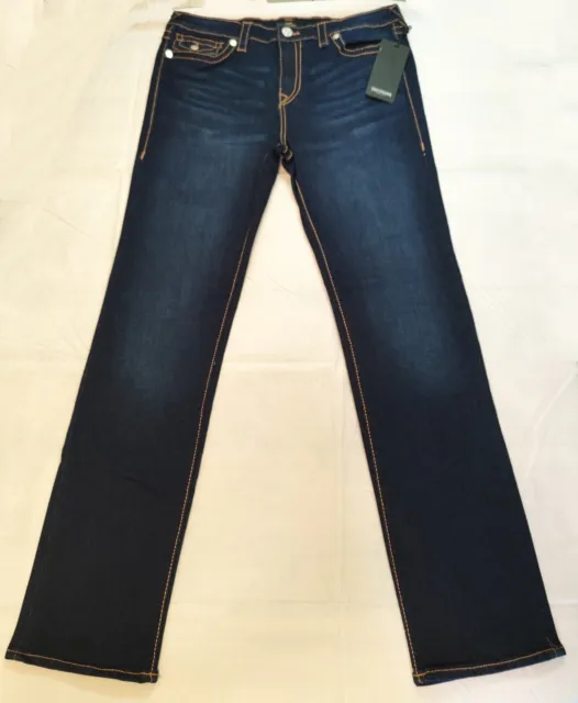 New With Tags! - True Religion Dark Billie Big T Stitch Straight Jean | Size| 32