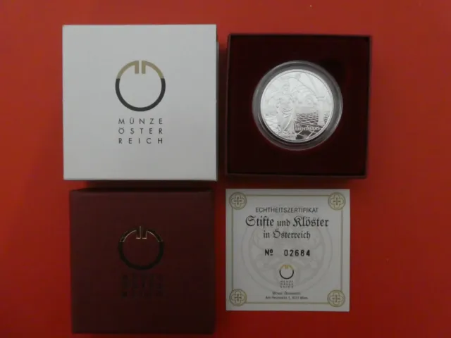 Österreich, 10 Euro, Stift Nonnberg, 2006, Silber, im Etui, PP, original