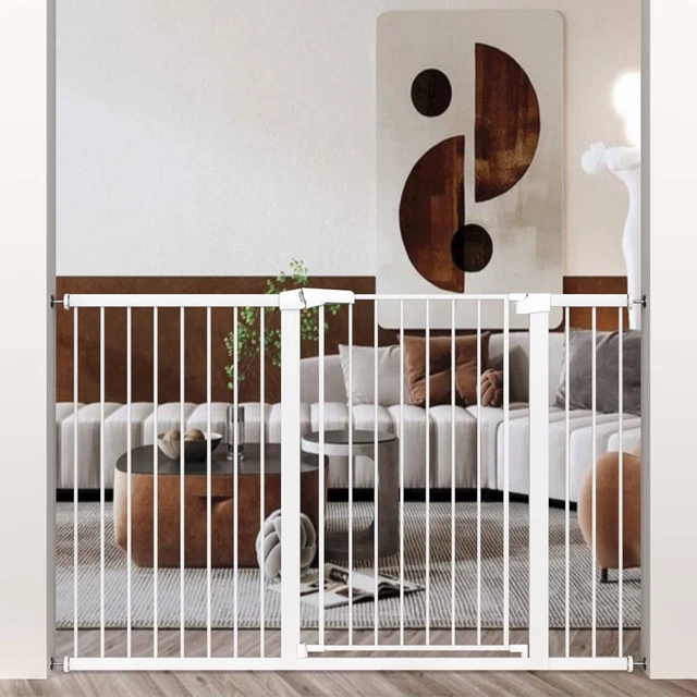 Extra Tall Baby Gate Stand 38" Tall - Long Walk Through Pet Gate for Kids or -