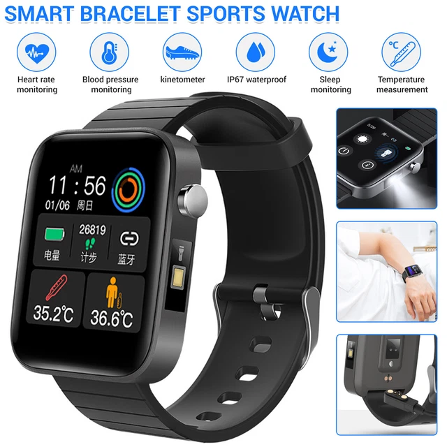 MEN SPORTS SMART Watch Heart Rate Fitness Monitor Bluetooth Watch