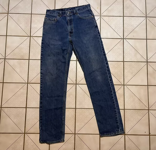 Vintage Levis 505 Jeans Made In USA 90s Blue Denim Wash Fade 32x34 Mens 501