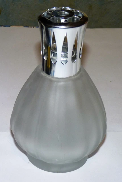 Lampe Berger PARIS Modèle Ondine En Verre Givré - Made In France - Occasion Comme Neuve