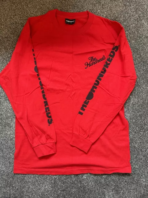 The Hundreds Long Sleeve Red Tee Shirt Large