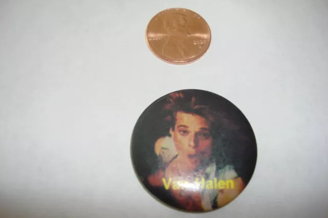 EDDIE VAN HALEN THE KID  Pin back button Vintage ROCK & ROLL