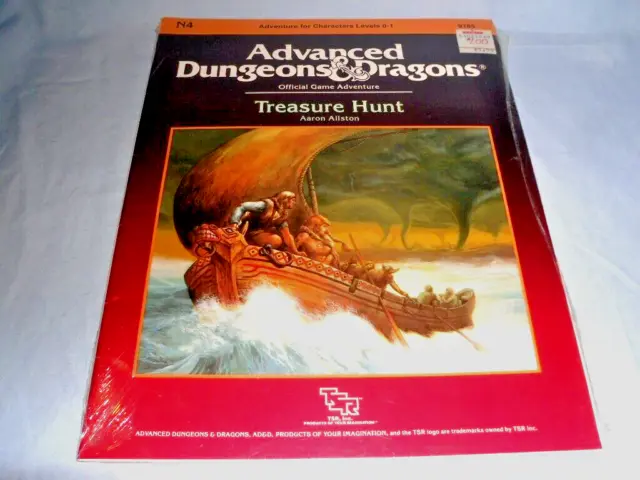 N4 Treasure Hunt (Very Rare Ad&D 1St Edition Module Still Factory Sealed/Mint!!)