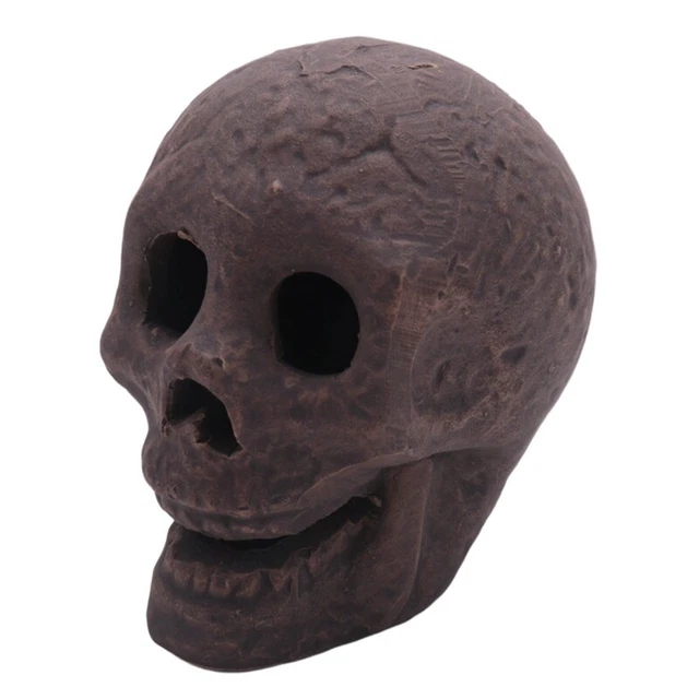 Teschio portatile ignifugo scultura Halloween ceramica decorazioni cranio 9258