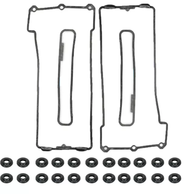 11129069871 Valve Cover Gasket Set Left&Right+22 Seals For BMW E32 E34 E38 E39